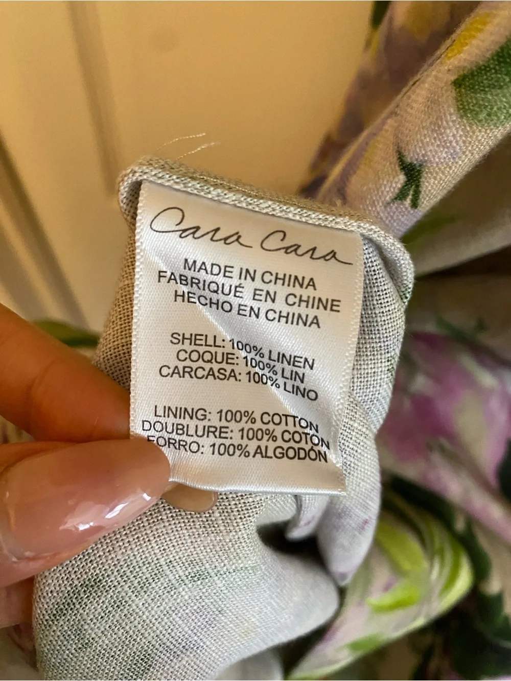 EUC Cara Cara Calypso Midi Dress Wisteria floral print Size 2 - Picture 6 of 10